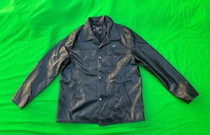 Emporio Collezione Men's Black Faux Leather Jacket__PLEASE SEE PICTURES FOR SIZE - Picture 1 of 15