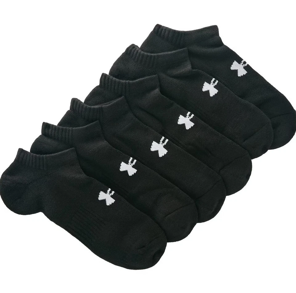 6 pares de calcetines Under Armour Training NO SHOW negros talla: mujeres (6-9) hombres (4-8) Foto 1 de 1