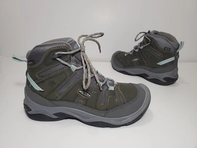 Botas de senderismo Keen Circadia Mid impermeables al aire libre para mujer 8 acero gris/azul Foto 1 de 4