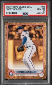 Colección Topps Gilded 2022 - Corey Seager Gold Refractor/99 PSA 10 GEM MT - Imagen 1 de 2