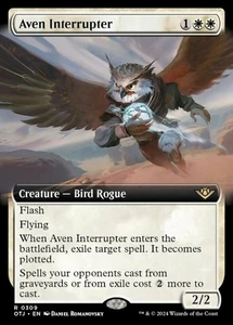 Aven Interrupter - Foil - Extended Art mtg NM-Mint, Outlaws of Thunder Junction - Picture 1 of 1