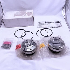 Mile Marker Chrome Manual Locking Hubs Pair for F350 F450 Super Duty V30 K30 - Afbeelding 1 van 10
