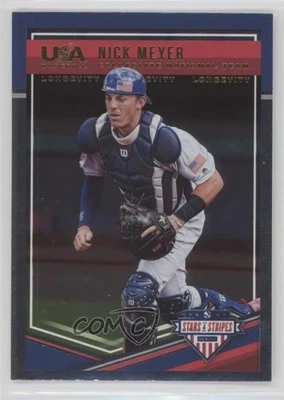 2018 Panini USA Baseball Stars & Stripes Longevity Nick Meyer #16 - Image 1 of 2