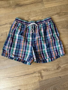 Polo Ralph Lauren Badeshorts Herren Gr. XL Patchwork Madras Karo Preppy Ivy - Bild 1 von 6