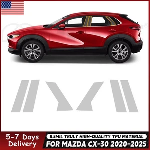 For Mazda CX-30 2020-2025 B C Pillars PreCut Paint Protection Film Clear PPF TPU - Picture 1 of 19