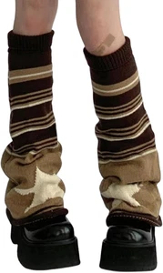 Y2K Leg Warmers for Women Girls - Fashion Cute Warm Knit Legwarmers for Hallowee - Picture 1 of 12