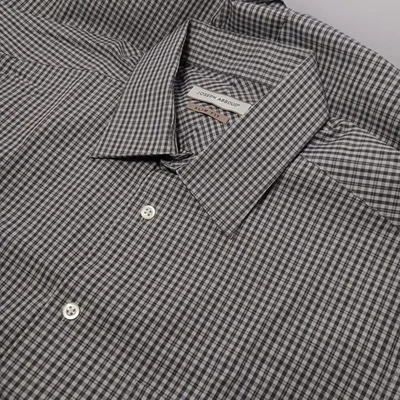 Camisa de vestir Joseph Abboud ajustada gris a cuadros Oxford con botones para hombre talla L 16-32/33 Foto 1 de 4