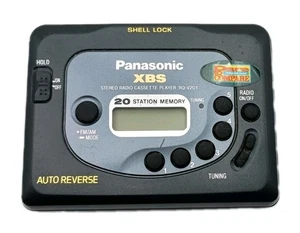 Reproductor de casete estéreo Walkman Panasonic XBS RQ-V201 radio XBS reversa automática - Imagen 1 de 3