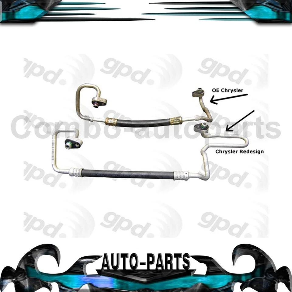 Manguera/línea de refrigerante de aire acondicionado para Chrysler Town & Country 2001-2004 3,3 L Foto 1 de 3