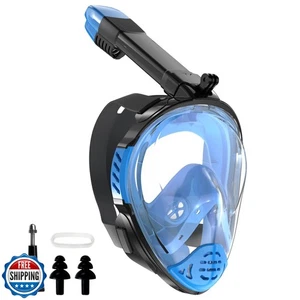 Snorkeling Gear for Adults, Full Face Snorkel Mask, Scuba Diving Mask with De - Picture 1 of 5