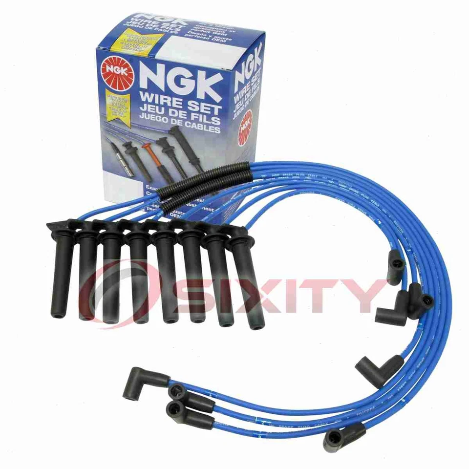 Juego de cables de bujía NGK de 1 pieza para Cadillac DeVille 1995-1999 4,6 L V8 - Motor bt Foto 1 de 4