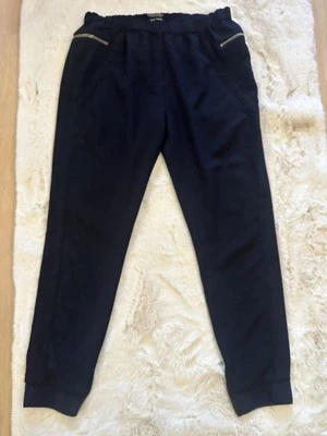 MAISON SCOTCH Women Trousers M/LSlim Black Stretch Cotton Blend Pull On - Image 1 of 4