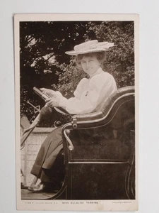 Actress Ellaline Terriss Edwardian Motoring Early Car 1907 VTG RPPC Postcard - Picture 1 of 2