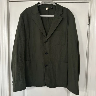 Ted Baker London Hanham Seersucker Blazer Mens 6 (US 44) Olive Green Coastal EUC - Image 1 of 4