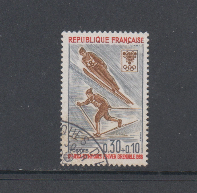 FRANCE :  1968 - USED  - SCOTT # B411  SEMI POSTAL  OLYMPICS - Image 1 of 1