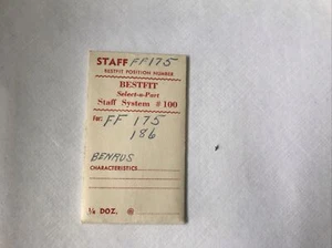 Schrift #175/186 Balance Staff Vintage - Bild 1 von 1