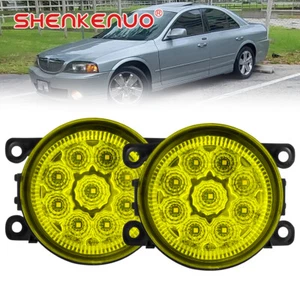 For Lincoln LS 2005-2006 LED Front Bumper YELLOW Fog Light Lamp Left&Right - Foto 1 di 13