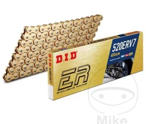 DID Racing X-Ringkette Gold ERV7 520 Teilung 112 Glieder offen mit Nietschloss - Bild 1 von 1