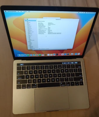 Apple MacBook Pro Retina A1706 13.3” Core i5 8GB RAM 256GB W/Touch Bar 2017 #1 - Image 1 of 4