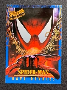 Spider-Man Dave Devries Fleer Masterpieces 2 Signed Card Skybox 1997 - Picture 1 of 3