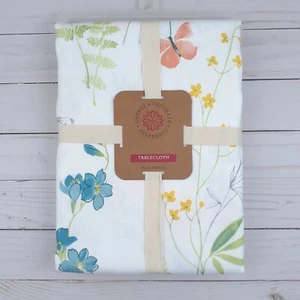 Mantel de tela flores florales mariposas 60x102 cuaderno de bocetos - Imagen 1 de 3