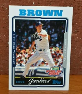 BASEBALL CARD TOPPS 2005 OPENING DAY NEW YORK YANKEES KEVIN BROWN - Picture 1 of 2