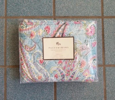 Almohada Pottery Barn Sham | Jane Paisley Standard Sham 26" X 20" acolchada floral Foto 1 de 4