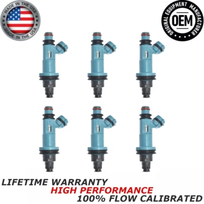 X6 OEM DENSO INYECTORES DE COMBUSTIBLE PARA 2001 2002 2003 2004 2005 Lexus IS300 3,0 L I6 Foto 1 de 4