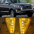 Fit For Toyota Innova 2021 LED DRL Daytime Running Fog Light Lamps