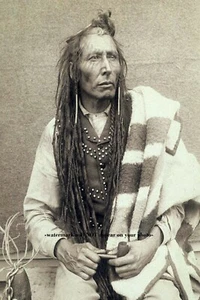 1885 Chief Poundmaker FOTO Cree Indian Plains Cree prima nazione - Foto 1 di 2