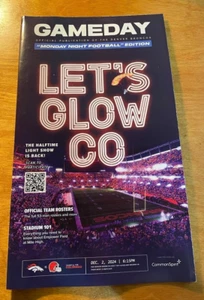 DENVER BRONCOS 2024 NFL POSTER PROGRAM vs CLEVELAND BROWNS 12/2 MNF Edition -NEW - Picture 1 of 4