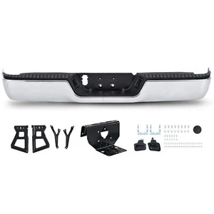Chrome Rear Bumper For 2009-2018 Dodge Ram 1500/10-12 2500 3500 w/o Sensor Hole - Picture 1 of 17
