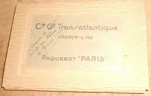 12 Cartes Postales du Paquebot « Paris » de La Compagnie Générale - Picture 1 of 2
