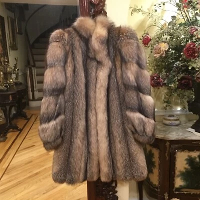 Abrigo de piel de zorro talla S/M Foto 1 de 4