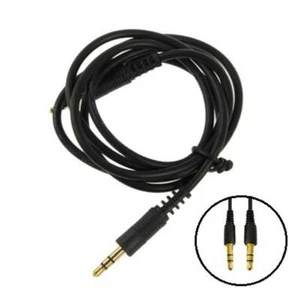 1M Gold Plated Car Stereo Auxiliary Aux Cable Lead For Sandisk Sansa Clip MP3 - Picture 1 of 2