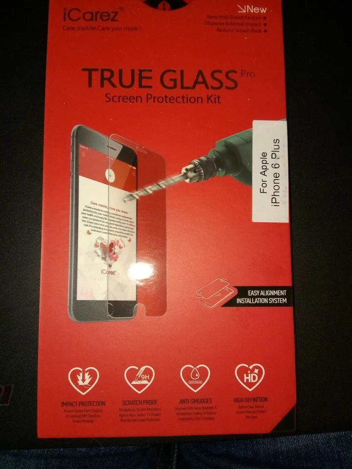 Icarez True Glass Pro screen protector kit for Apple iPhone 6 Plus - Image 1 of 2