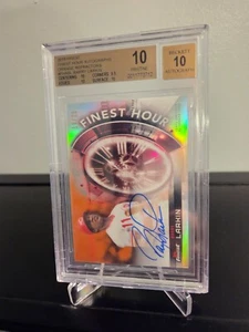 Barry Larkin auto 2018 Topps Finest Hour Orange Ref BGS 10/10 Autograph #/25 HOF - Picture 1 of 5