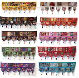 Indian Patchwork Embroider Door Valances Toran Wall Hanging Home Decorative - Picture 1 of 34
