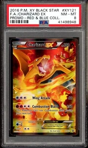 2016 Pokemon XY Black Star Promo Charizard EX #XY121 PSA 8 Near Mint - Mint - Picture 1 of 3