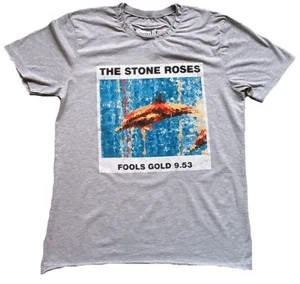 Amplified The Stone Roses Fools Oro 9.53 Rock Star Gris Vintage CAMISETA S 46 - Imagen 1 de 1