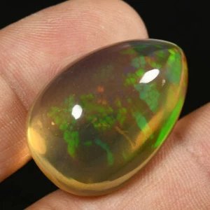 31.25 Ct Perfect Pear 27x19 MM 100% Natural Rainbow Multi Colors Play Welo Opal - Picture 1 of 5