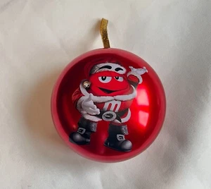 M&M's Red Character Tin Refillable Candy Christmas Ornament - Picture 1 of 3