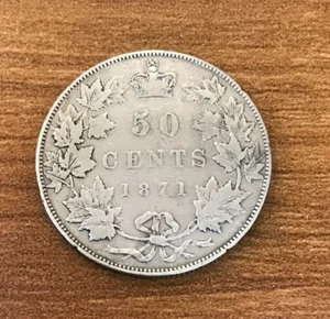canada 1871 50 cents - Imagen 1 de 2