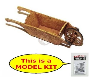Plus Model 1/35 Wooden Wheelbarrow w/ Closed Sides & Solid Bottom [MODEL] EL053 - Picture 1 of 1