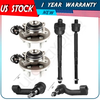 Front Tie Rod Ends Wheel Hub Bearings For 2011-2014 Ford Expedition Ford F-150 - Image 1 of 4