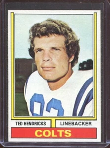 1974 Topps Football # 385 Ted Hendricks (NM-MT) Near Mint to Mint - Picture 1 of 2
