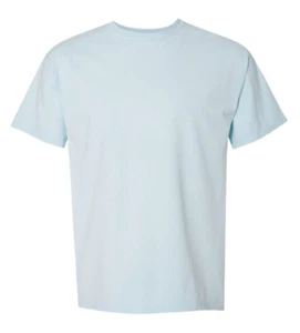 HANES COMFORTWASH GEFÄRBTES KURZARM T-SHIRT GDH100 - PERGAMENT ODER BERUHIGENDES BLAU - Bild 1 von 4