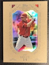 2009 Topps Sterling Refractor Gold Framed JAY BRUCE #127 2/5