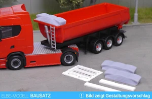 1:87 EM623 Bausatz 2x Plane gerafft und Leiter passend für Herpa Thermo Mulde - Bild 1 von 4
