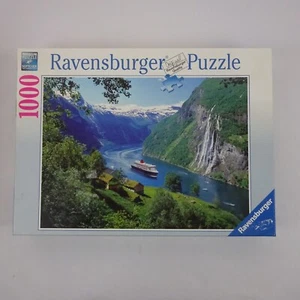 Ravensburger Norwegian Fjord 1000 piece Puzzle 27 x 20 - Picture 1 of 5